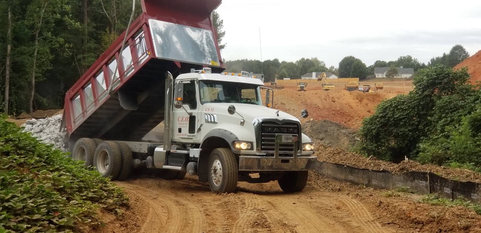 CEO Hauling job site